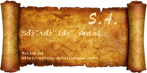 Sétáló Antal névjegykártya